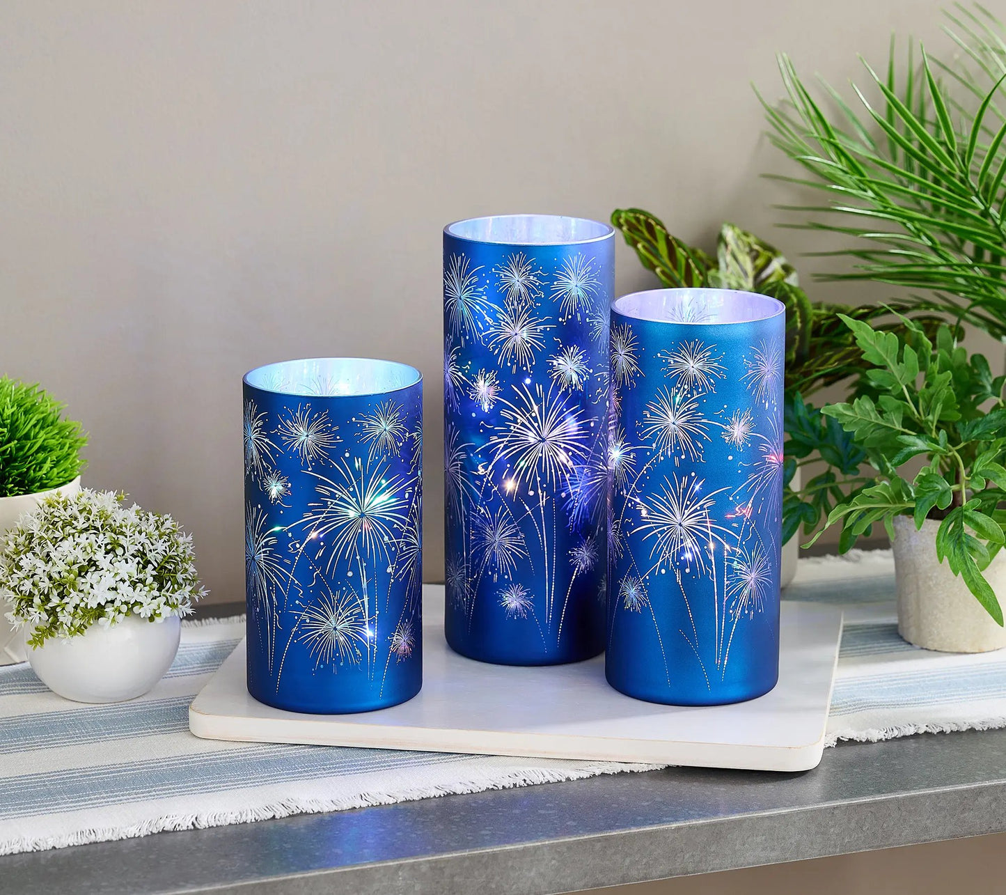 Set of 3 Celebration Hurricanes by Valerie