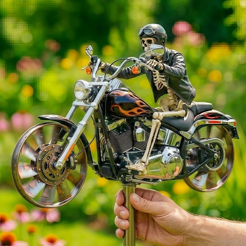 kull Rider Garden Wind Spinner