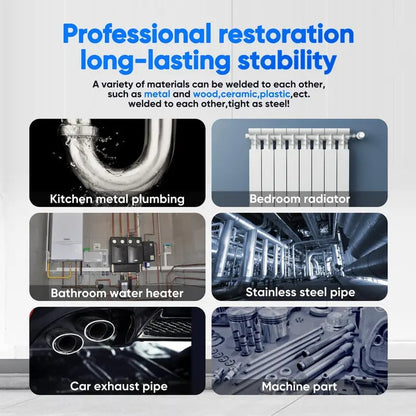 🔥 High Temp Metal Repair Glue - Iron-Like Strength