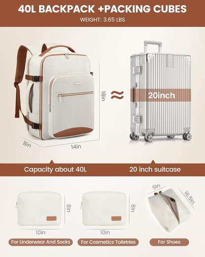 📢📢50% OFF !!!⏰LOVEVOOK Unisex Travel Backpack — 40L