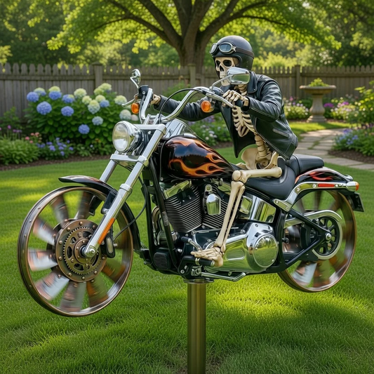 kull Rider Garden Wind Spinner