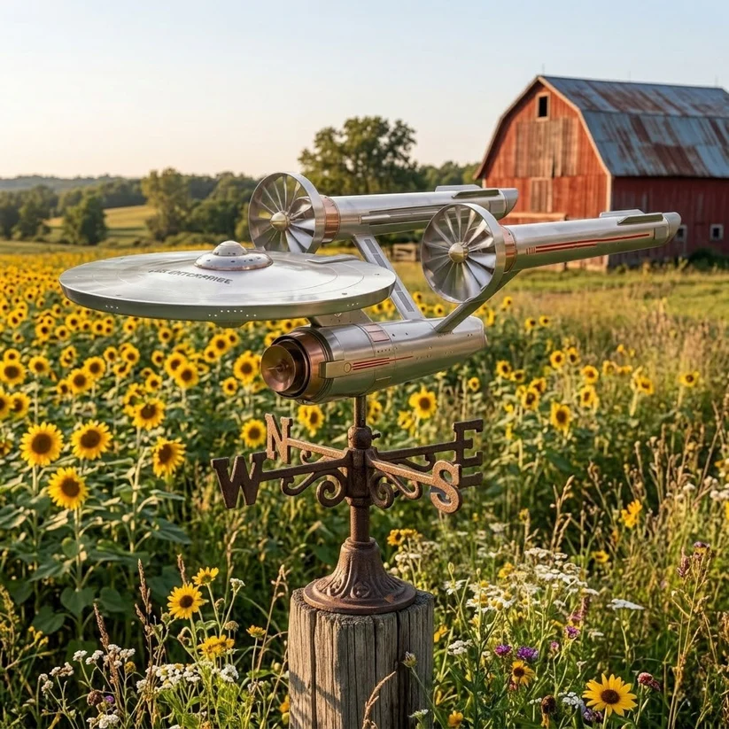 Interstellar Starship Wind Spinner