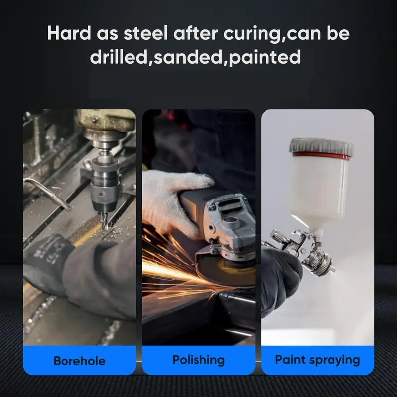 🔥 High Temp Metal Repair Glue - Iron-Like Strength
