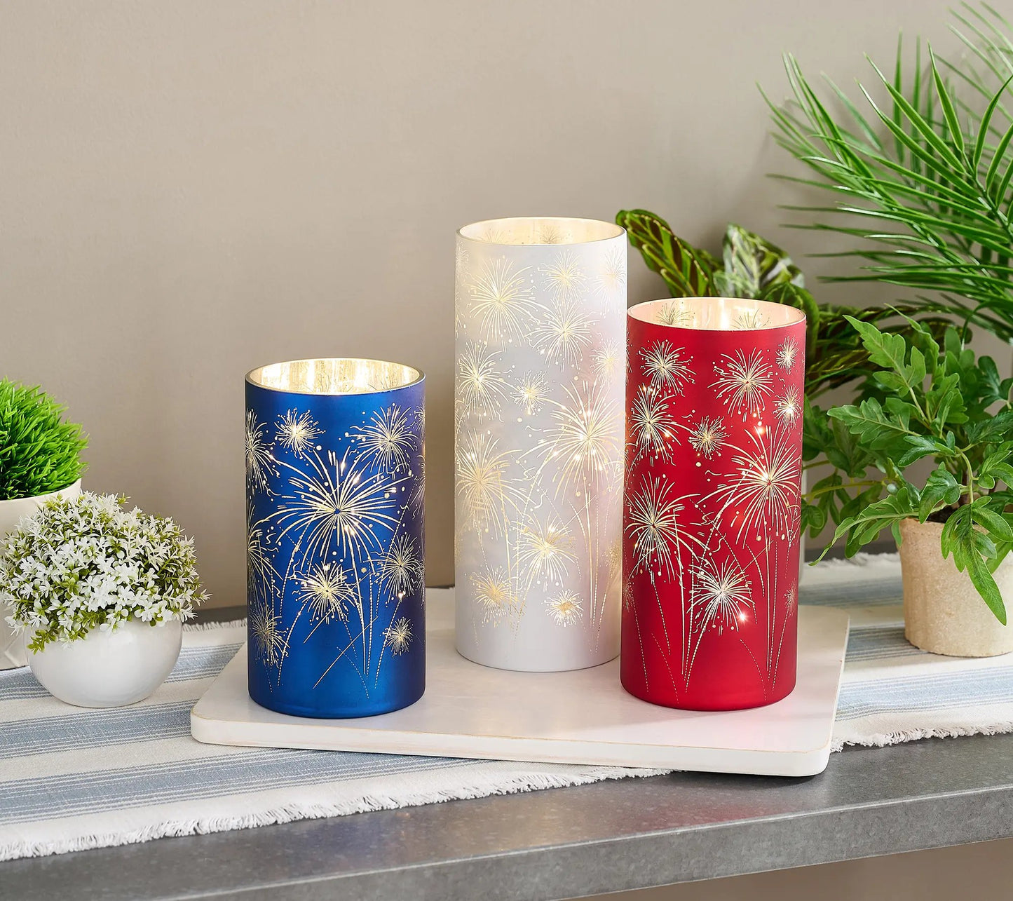 Set of 3 Celebration Hurricanes by Valerie