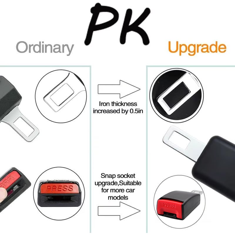 🎉Car Belt Buckle Extension Seat Belt Clips