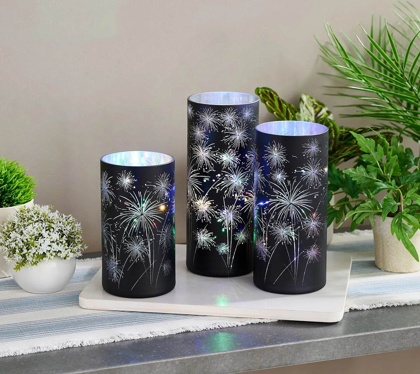 Set of 3 Celebration Hurricanes by Valerie