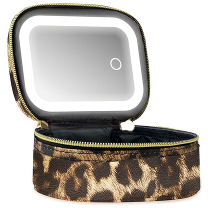 📢📢50% OFF !!!⏰Travel Makeup Case with LED Lighted Mirror