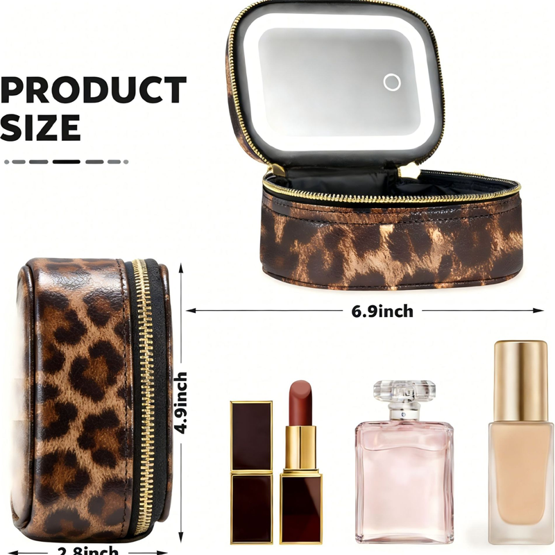 📢📢50% OFF !!!⏰Travel Makeup Case with LED Lighted Mirror